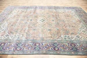 9'4-9'9x12'5 Hand Knotted Floral Classic Oriental Wool Rug