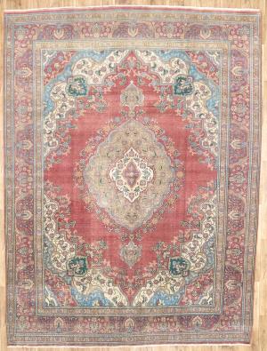 9'6x12'10 Hand Knotted Floral Classic Oriental Wool Rug