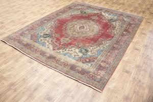 9'6x12'10 Hand Knotted Floral Classic Oriental Wool Rug