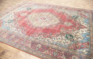 9'6x12'10 Hand Knotted Floral Classic Oriental Wool Rug
