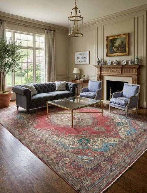 9'6x12'10 Hand Knotted Floral Classic Oriental Wool Rug