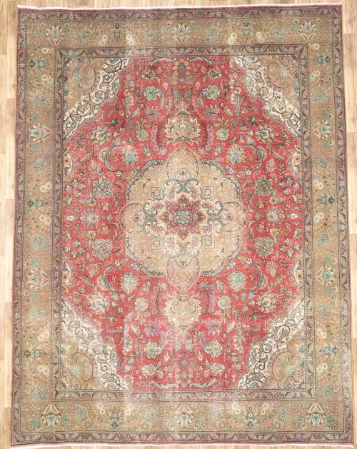 9'9x12'9 Hand Knotted Floral Classic Oriental Wool Rug