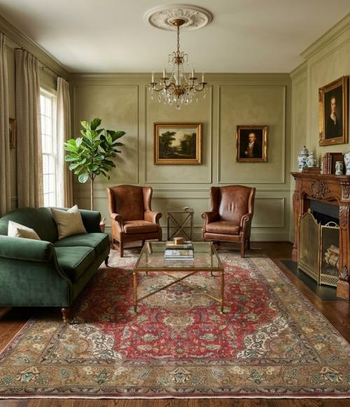 9'9x12'9 Hand Knotted Floral Classic Oriental Wool Rug