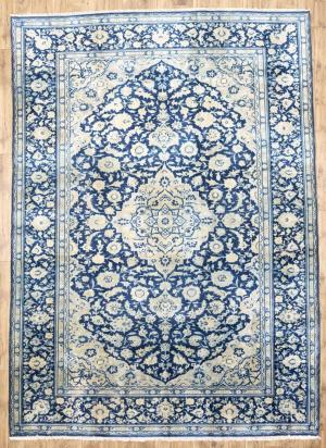 8'6x11'10 Hand Knotted Muted Floral Classic Oriental Wool Rug