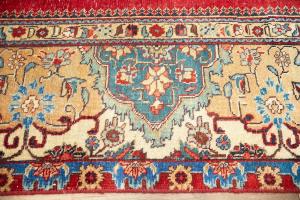 9'10x13'1 Hand Knotted Muted Floral Classic Oriental Wool Rug
