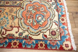 9'10x13'1 Hand Knotted Muted Floral Classic Oriental Wool Rug