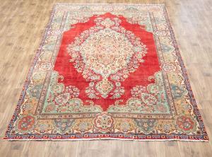 9'10x13'1 Hand Knotted Muted Floral Classic Oriental Wool Rug