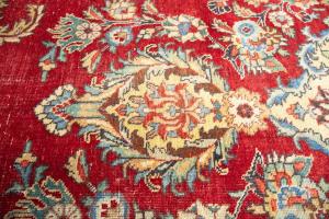 9'10x13'1 Hand Knotted Muted Floral Classic Oriental Wool Rug