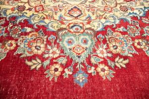 9'10x13'1 Hand Knotted Muted Floral Classic Oriental Wool Rug