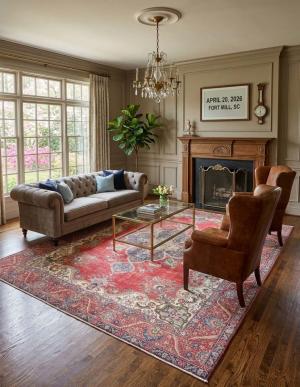 9'7x12'7 Hand Knotted Muted Floral Classic Oriental Wool Rug