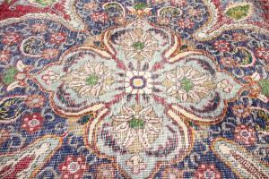 9'7x12'7 Hand Knotted Muted Floral Classic Oriental Wool Rug