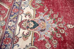 9'7x12'7 Hand Knotted Muted Floral Classic Oriental Wool Rug
