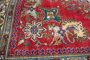 10'0x12'9 Hand Knotted Muted Floral Classic Oriental Wool Rug