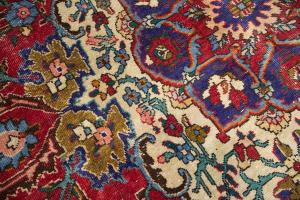 10'0x12'9 Hand Knotted Muted Floral Classic Oriental Wool Rug