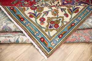 10'0x12'9 Hand Knotted Muted Floral Classic Oriental Wool Rug