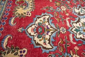 10'0x12'9 Hand Knotted Muted Floral Classic Oriental Wool Rug