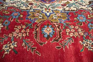 10'0x12'9 Hand Knotted Muted Floral Classic Oriental Wool Rug