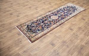 3'3x10'4 Hand Knotted Tribal Oriental Wool Runner Rug