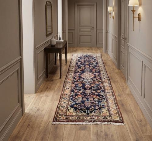 3'3x10'4 Hand Knotted Tribal Oriental Wool Runner Rug