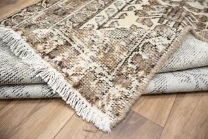 3'1x11'5 Hand Knotted Floral Oriental Wool Runner Rug