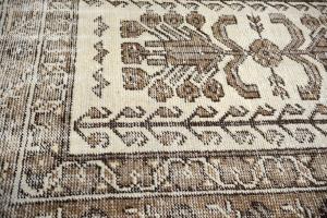 3'1x11'5 Hand Knotted Floral Oriental Wool Runner Rug