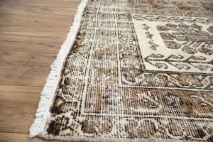 3'1x11'5 Hand Knotted Floral Oriental Wool Runner Rug