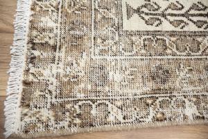 3'1x11'5 Hand Knotted Floral Oriental Wool Runner Rug