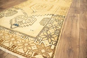 3'2x10'0 Hand Knotted Floral Oriental Wool Runner Rug