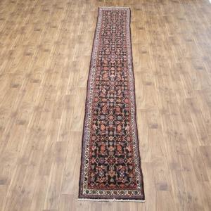 2'5x15'8 Hand Knotted Floral Tribal Oriental Wool Runner Rug