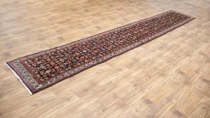 2'5x15'8 Hand Knotted Floral Tribal Oriental Wool Runner Rug