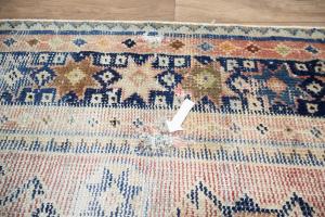 3'1x8'1 Hand Knotted Floral Oriental Wool Runner Rug