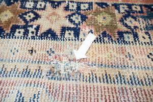 3'1x8'1 Hand Knotted Floral Oriental Wool Runner Rug
