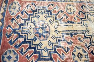 3'1x8'1 Hand Knotted Floral Oriental Wool Runner Rug