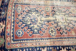 3'1x8'1 Hand Knotted Floral Oriental Wool Runner Rug