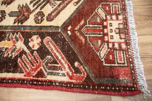 2'8x9'5 Hand Knotted Tribal Oriental Wool Runner Rug