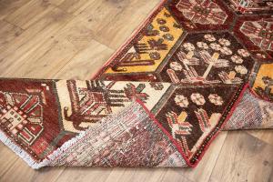 2'8x9'5 Hand Knotted Tribal Oriental Wool Runner Rug