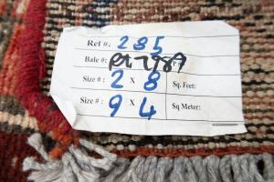 2'8x9'5 Hand Knotted Tribal Oriental Wool Runner Rug