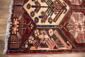 2'8x9'5 Hand Knotted Tribal Oriental Wool Runner Rug
