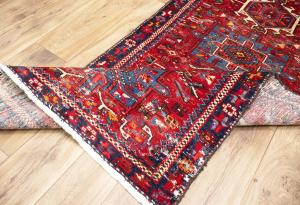 2'9x9'0 Hand Knotted Tribal Oriental Wool Runner Rug