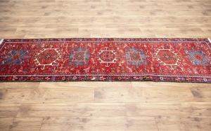 2'9x9'0 Hand Knotted Tribal Oriental Wool Runner Rug
