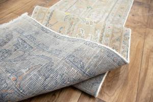 1'7x9'1 Hand Knotted Tribal Floral Oriental Wool Runner Rug