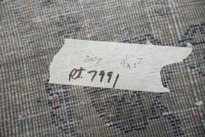 1'7x9'1 Hand Knotted Tribal Floral Oriental Wool Runner Rug