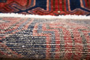 1'11x9'2 Hand Knotted Tribal Geometric Oriental Wool Runner Rug