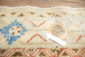 3'5x9'7 Hand Knotted Tribal Geometric Oriental Wool Runner Rug