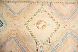 3'5x9'7 Hand Knotted Tribal Geometric Oriental Wool Runner Rug