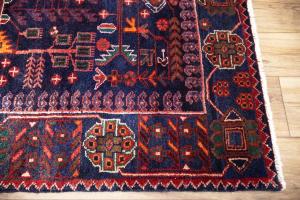 3'4x9'11 Hand Knotted Tribal Geometric Oriental Wool Runner Rug