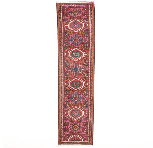 2'3x9'6 Hand Knotted Tribal Geometric Oriental Wool Runner Rug