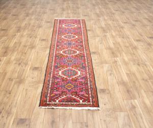 2'3x9'6 Hand Knotted Tribal Geometric Oriental Wool Runner Rug