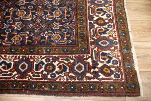 3'7x12'3 Hand Knotted Floral Tribal Oriental Wool Runner Rug