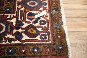3'7x12'3 Hand Knotted Floral Tribal Oriental Wool Runner Rug